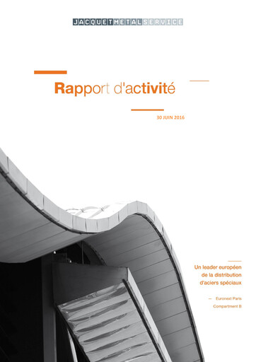 Thumbnail Jacquet Metals Half-year Report 2016