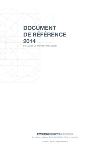 Thumbnail Jacquet Metals Universal Registration Document 2014