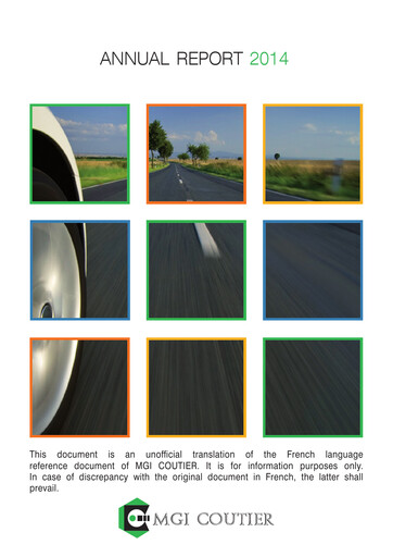 Vorschaubild Akwel SA Jahresbericht 2014