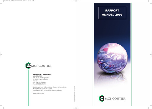 Vorschaubild Akwel SA Jahresbericht 2006