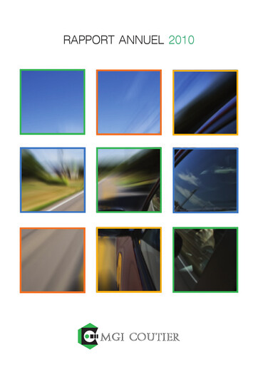 Vorschaubild Akwel SA Jahresbericht 2010