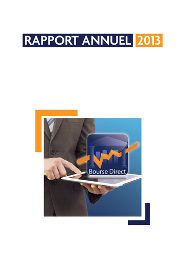 Thumbnail Bourse Direct Annual Report 2013
