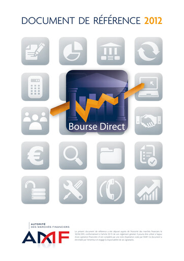 Thumbnail Bourse Direct Financial Report 2012