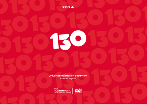 Vorschaubild Gaumont SA Universelles Registrierungsdokument 2024