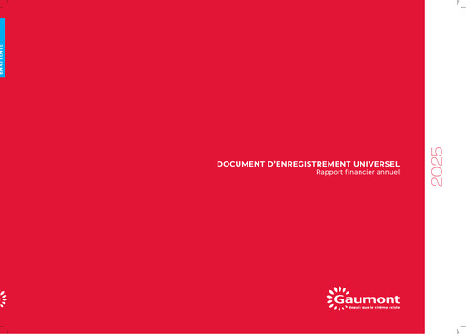 Vorschaubild Gaumont SA Universelles Registrierungsdokument 2025