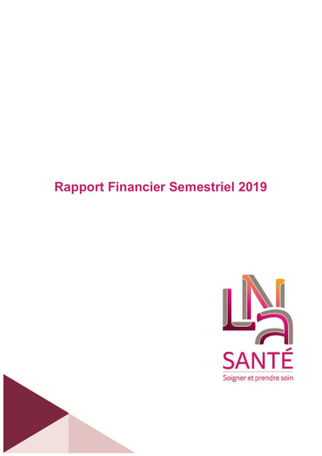 Thumbnail LNA Santé Financial Report 2019-h1