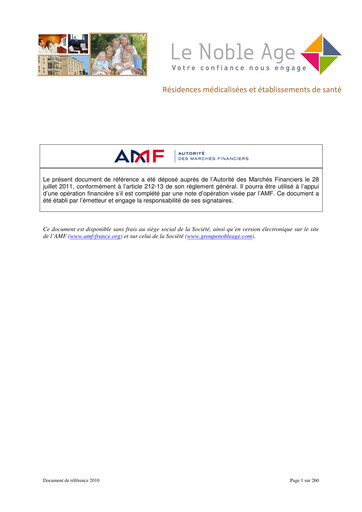 Thumbnail LNA Santé Universal Registration Document 2010