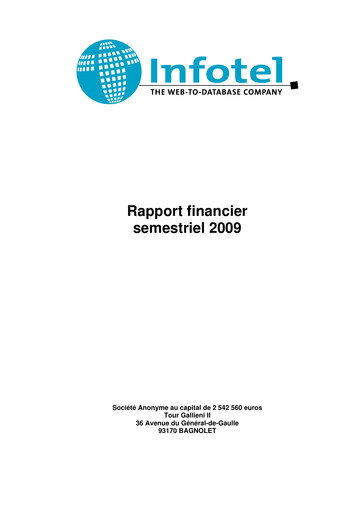 Thumbnail Infotel SA Half-year Report 2009-h1