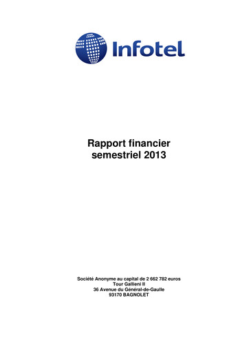Thumbnail Infotel SA Half-year Report 2013-h1