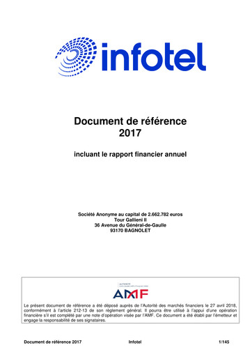 Thumbnail Infotel SA Universal Registration Document 2017