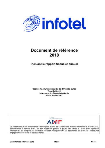 Thumbnail Infotel SA Universal Registration Document 2018