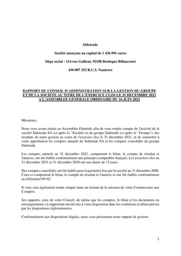Thumbnail Sidetrade Financial Report 2021