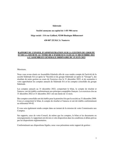 Thumbnail Sidetrade Financial Report 2022