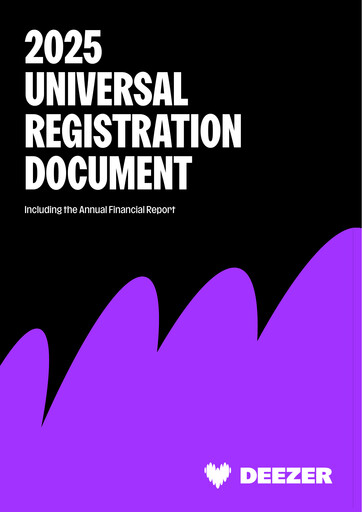 Thumbnail Deezer Universal Registration Document 2025