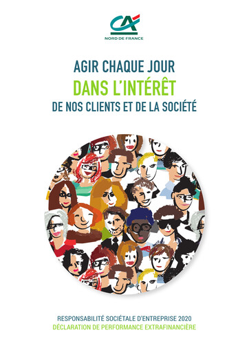Miniature Caisse Régionale de Crédit Agricole Mutuel Nord de France Rapport ESG 2020