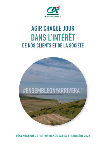 Miniature Caisse Régionale de Crédit Agricole Mutuel Nord de France Rapport ESG 2022