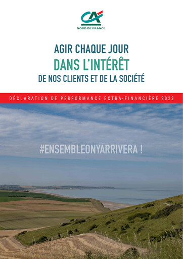 Miniature Caisse Régionale de Crédit Agricole Mutuel Nord de France Rapport ESG 2023