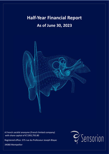 Thumbnail Sensorion Half-year Report 2023-h1