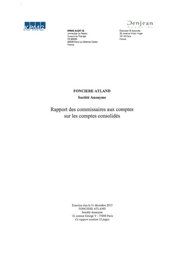 Thumbnail Atland SAS Financial Statement 2013