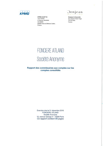 Thumbnail Atland SAS Financial Statement 2016