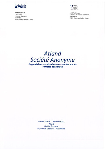 Thumbnail Atland SAS Financial Statement 2022