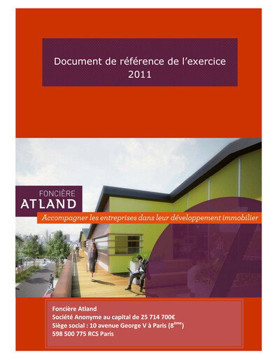 Thumbnail Atland SAS Universal Registration Document 2011