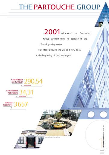 Thumbnail Groupe Partouche Annual Report 2001