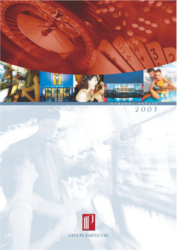 Thumbnail Groupe Partouche Annual Report 2003
