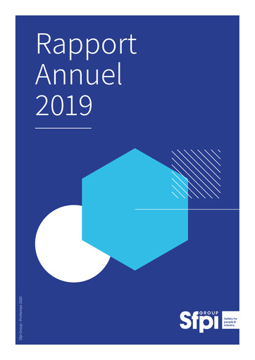 Thumbnail Groupe SFPI Annual Report 2019