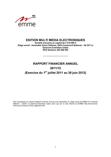 Thumbnail Groupe SFPI Financial Report 2011-2012