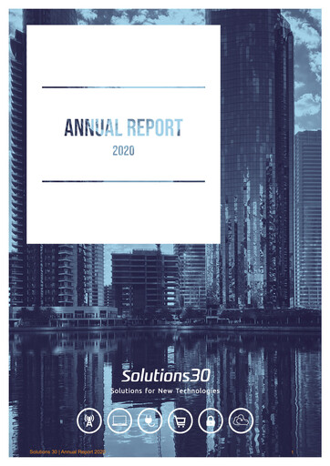 Thumbnail Solutions 30 Annual Report 2020
