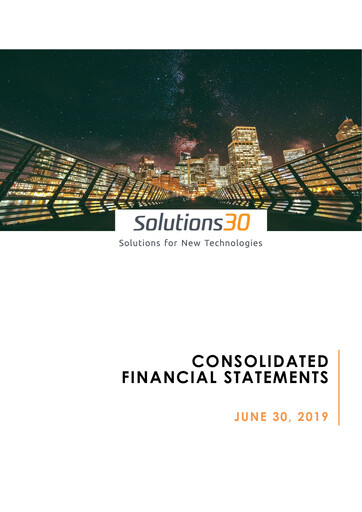 Thumbnail Solutions 30 Half-year Report 2019-h1