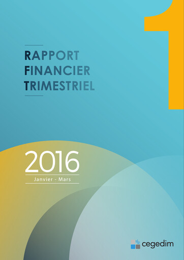 Thumbnail Cegedim SA Quarterly Report 2016-q1