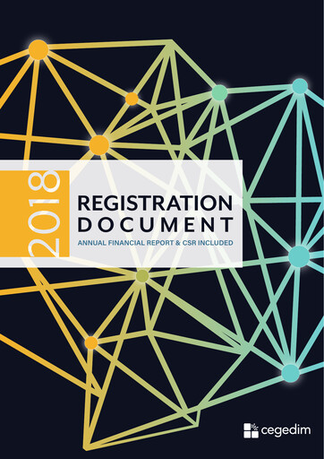 Thumbnail Cegedim SA Universal Registration Document 2018