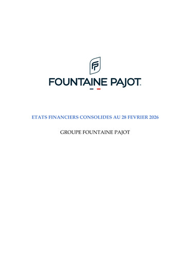 Miniature Fountaine Pajot Rapport semestriel 2025-2026