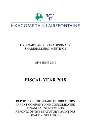 Thumbnail Exacompta Clairefontaine Annual Report 2018