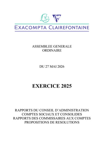 Thumbnail Exacompta Clairefontaine Annual Report 2025