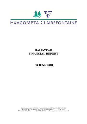 Thumbnail Exacompta Clairefontaine Half-year Report 2018-h1