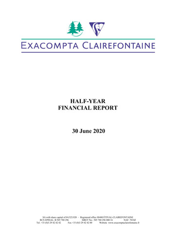 Thumbnail Exacompta Clairefontaine Half-year Report 2020-h1