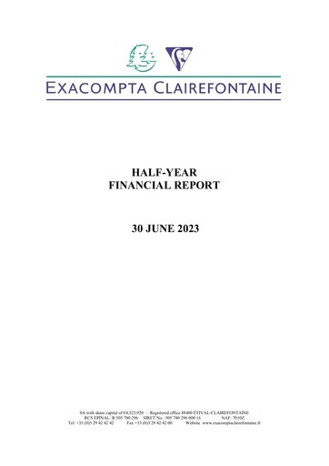 Thumbnail Exacompta Clairefontaine Half-year Report 2023-h1