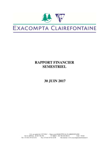 Thumbnail Exacompta Clairefontaine Half-year Report 2017-h1