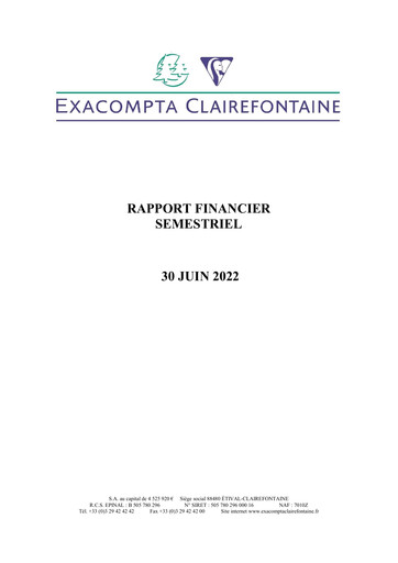 Thumbnail Exacompta Clairefontaine Half-year Report 2022-h1