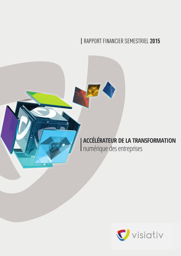 Miniature Visiativ SA Rapport semestriel 2015-h1