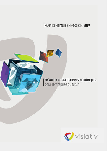 Miniature Visiativ SA Rapport semestriel 2019-h1