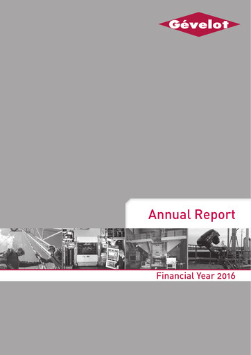 Thumbnail Gévelot SA Annual Report 2016