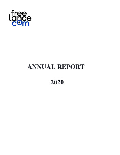 Thumbnail Freelance.com SA Annual Report 2020