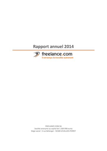 Thumbnail Freelance.com SA Annual Report 2014