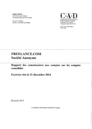 Thumbnail Freelance.com SA Financial Statement 2014