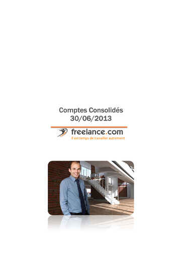 Miniature Freelance.com SA Rapport semestriel 2013-h1