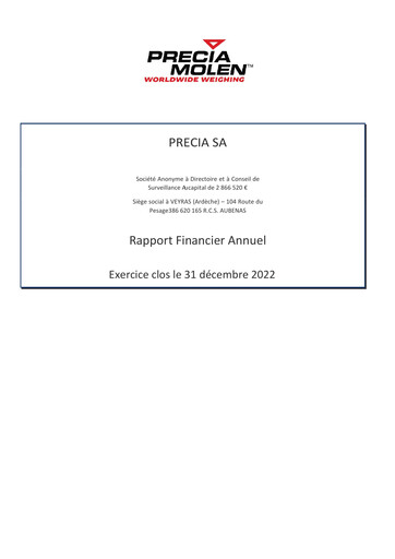 Thumbnail Precia S.A. Financial Report 2022
